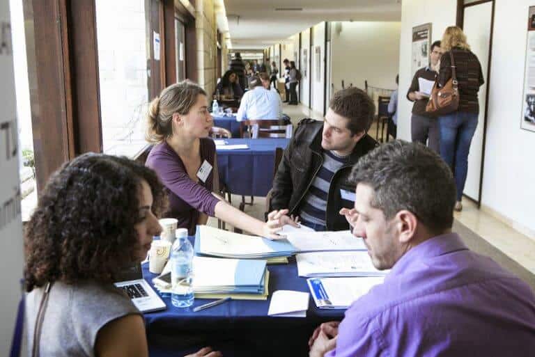 One of the job fairs for scientists who want to return to Israel at the Academy of Sciences. PR photo