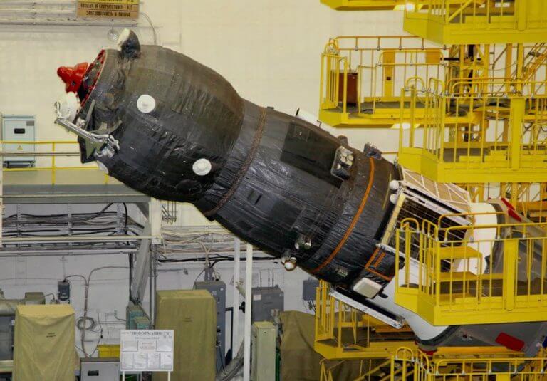 The Progress 65 cargo spaceship during preparation for launch. Photo: Roscosmos