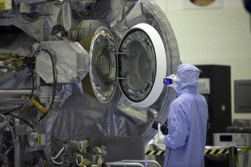 The return capsule to Earth, where the sample from the asteroid will be housed. Source: NASA.