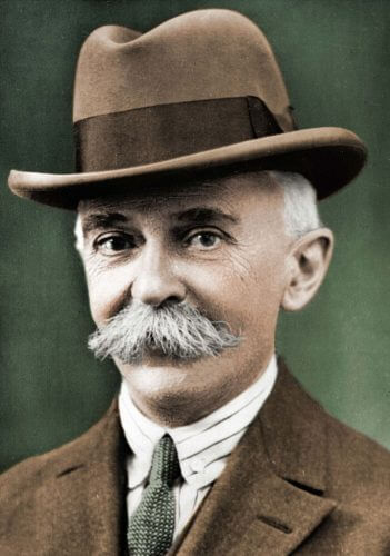 Baron Pierre de Coubertin, founder of the modern Olympic Games.