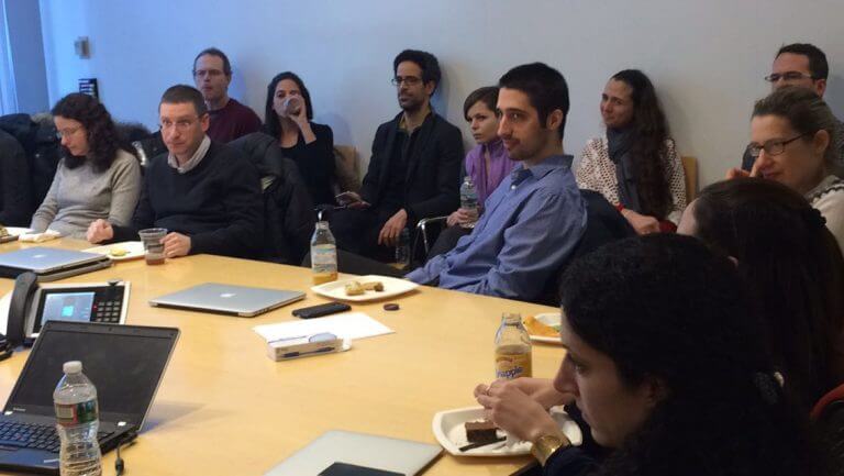 A meeting of Israeli scientists in the US who wish to return to Israel. Photo: ScienceAbroad