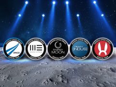 סמלילי חמש הנבחרות שעלו לגמר תחרות הנחתת החללית הירח הדמיה גוגל אקספרייז