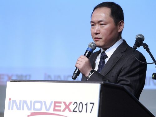 Prof. Qian Tsai, Peking University at the NNOVEX2017 conference. Photo: Niv Kantor