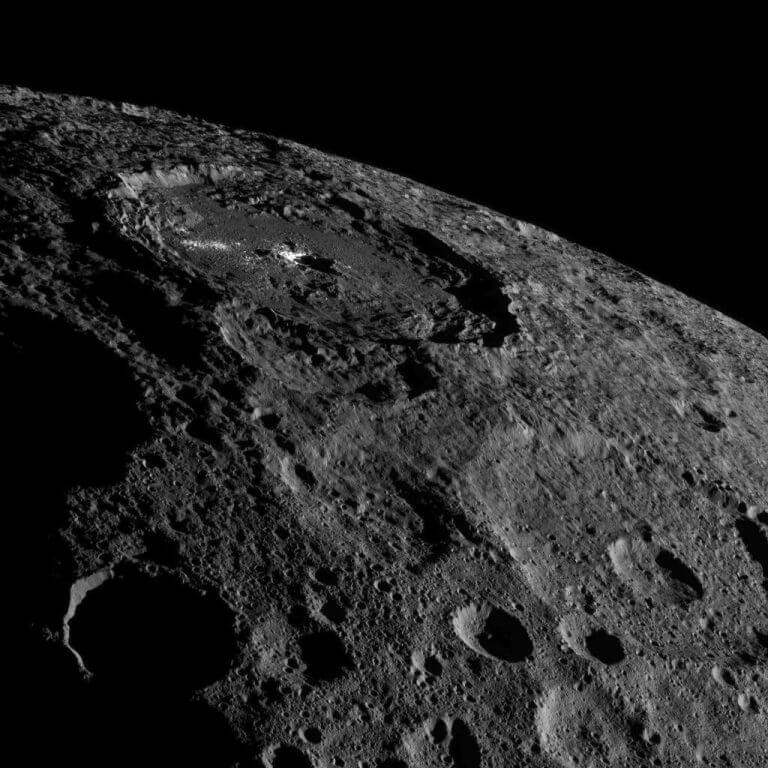 The dwarf planet collapsed. Source: NASA.
