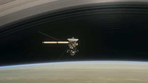 Cassini imaging during the dive between Saturn and its rings. Source: NASA/JPL-Caltech.