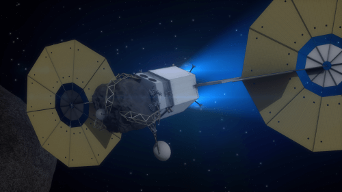 NASA's proposed ARM asteroid capture mission [Note: The Trump administration proposed canceling the mission in its 2018 budget proposal]. Source: NASA.