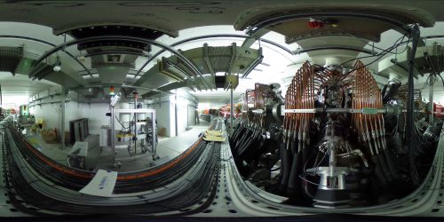 בתמונה, מאיץ החלקיקים בתמונה פנורמית 360 מעלות. (צילום: CERN)