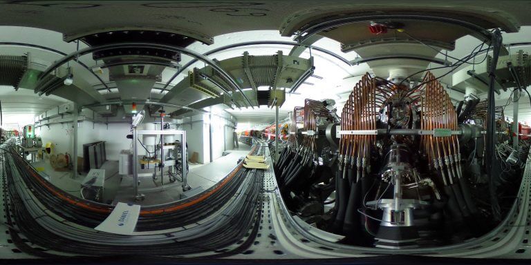 In the photo, the particle accelerator in a 360 degree panoramic image. (Photo: CERN)