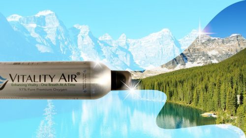 מודעת פרסומת לבקבוק אוויר של חברת vitality air.