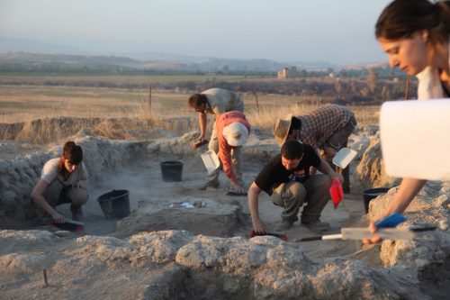 the excavation site. Source: Haifa University.