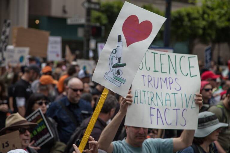 The "March of Science" in San Francisco, on April 22, 2017. Photo: Matthew Roth.