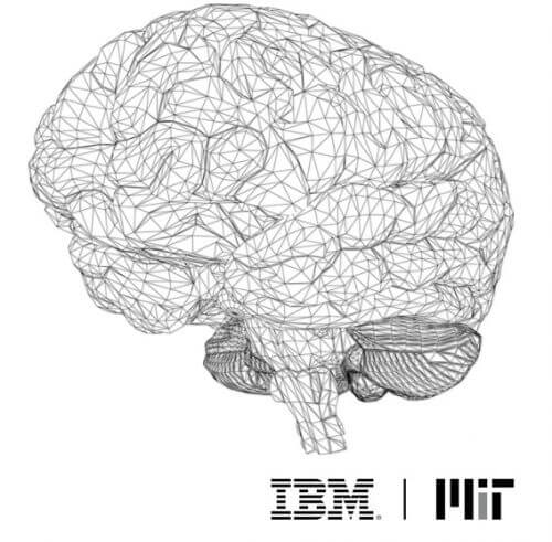 The logo of the joint laboratory for IBM and MIT for the study of artificial intelligence