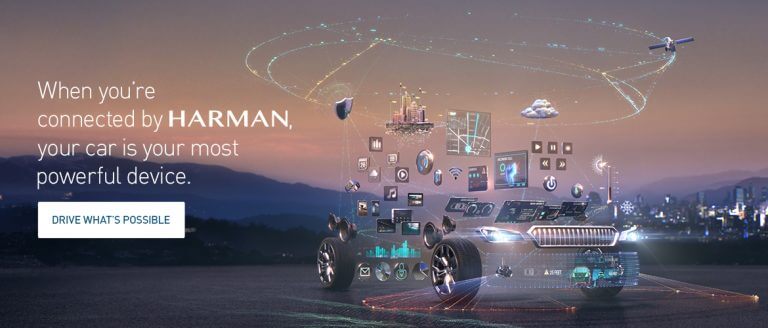 Harman's connected car concept. PR illustration