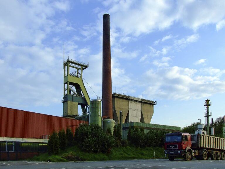 מכרה הפחם שהוסב לתחנת אגירת אנרגיה מתחדשת. תצלום: Goseteufel, Wikimedia.