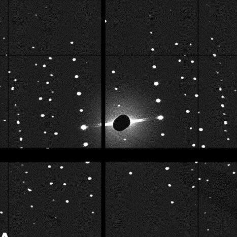 Image 2: X-ray diffraction results explaining the sieving process. Courtesy of the Technion spokesperson.