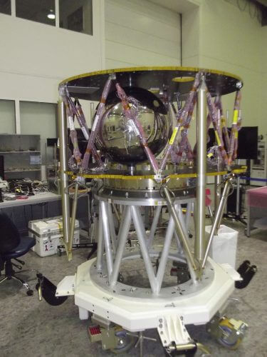 The skeleton of the first Israeli spacecraft being assembled at TAA November 17. Photo: TAA.