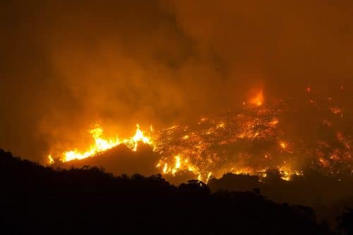 שריפת יער בקליפורניה, 1 בספטמבר 2017. צילום: Scott L.