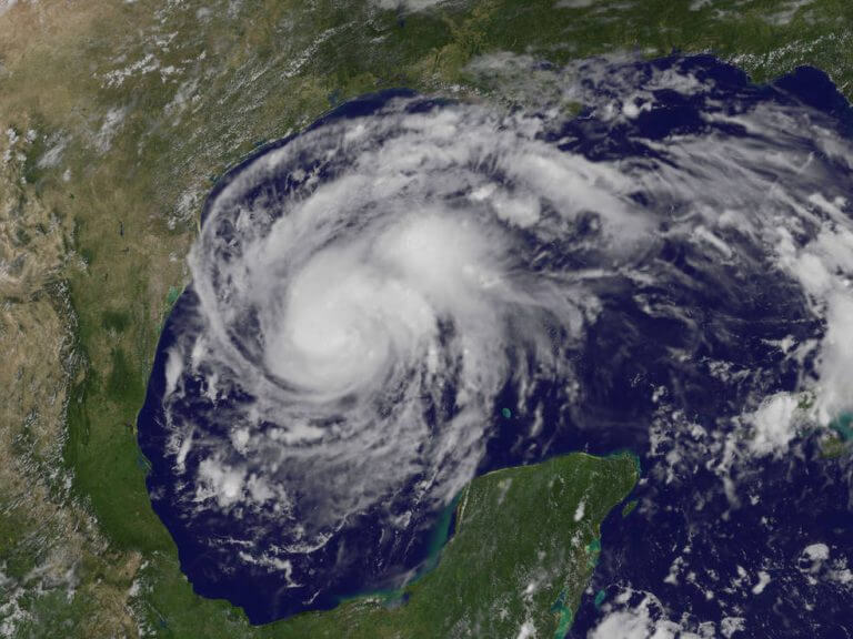 הוריקן הארווי. צילום: NASA.