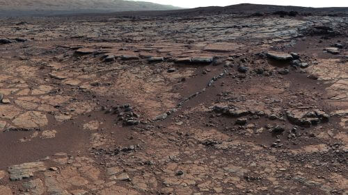 The area in Gale Crater on Mars where Curiosity searched for carbonate minerals. Source: NASA.