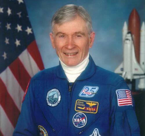 Young's official portrait as a NASA astronaut. Source: NASA.