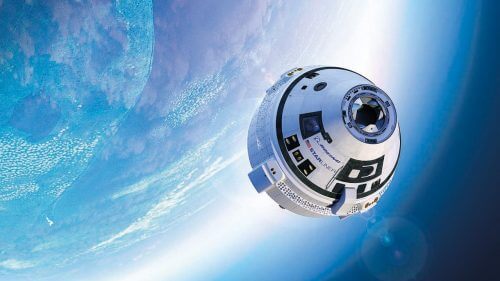 הדמייה של החללית סטארליינר של בואינג. מקור: Boeing.