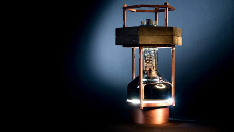 A prototype of the detector that detects coherent scattering of neutrino particles (Courtesy: Jean Lachat/University of Chicago).