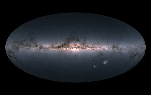 השמים של גאיה - בצבעים מלאכותיים. צילום: ESA/Gaia/DPAC