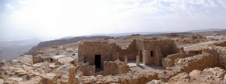 Masada, photograph from north to south. Photo: by Berthold Werner - created by copyright owner, public domain, link