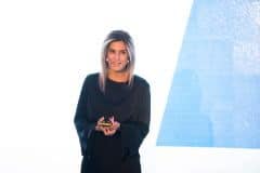 מנכ"לית פייסבוק ישראל עדי סופר תאני בכנס שרי מדע מרחבי העולם שהתקיים בירושלים. צילום שרון עמית