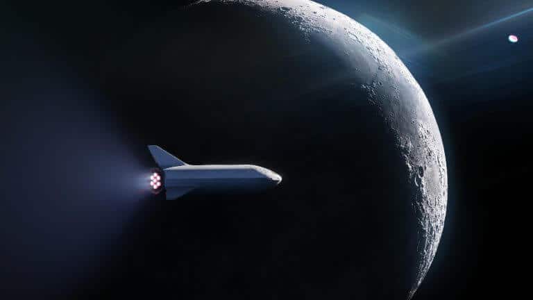 Big Falcon Rocket - a combined launcher with a spaceship developed by the SpaceX company and on which the Japanese billionaire Yusaku Mazawa will fly to orbit around the moon. Image: SpaceX