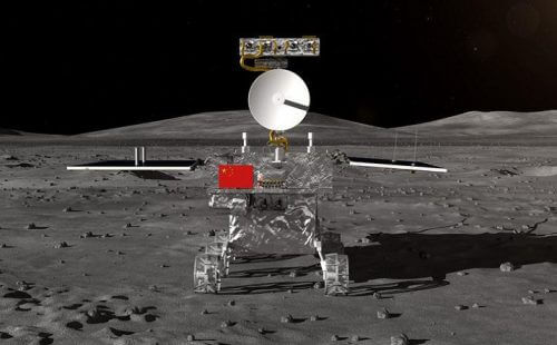 רכב השטח שינחת על הירח יחד עם הנחתת CHANGE 4. איור: האקדמיה הלאומית למדעים של סין
