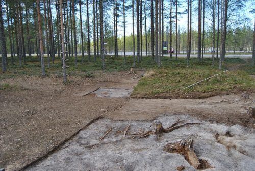 The archaeological site in Finland (photo: Don Butler)