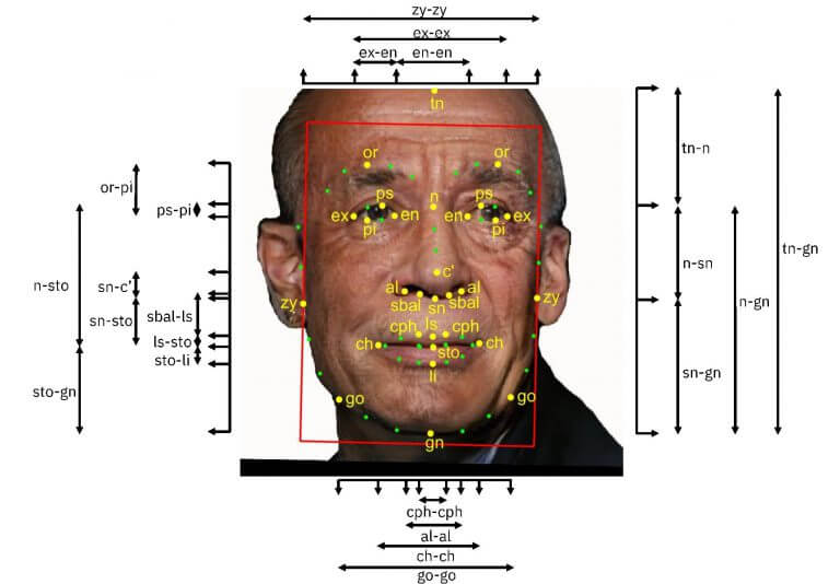 Encoded facial recognition image. Photo: IBM