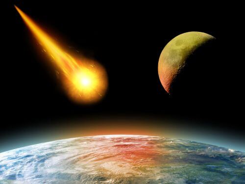 כדור הארץ והירח מופגזים על ידי אסטרואידים בקצב מוגבר. איור: shutterstock