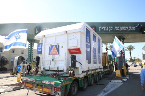 החללית "בראשית" מגיעה לנתבג צילום אלירן אביטל