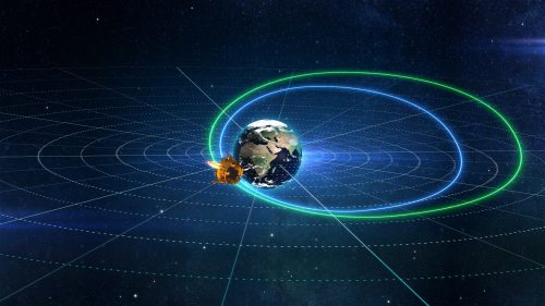 The long trajectory of the spacecraft in Genesis to the moon. Illustration: SPACEIL