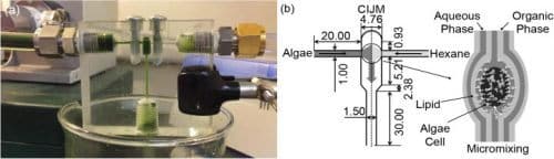 The system of the jet mixer-extraction device