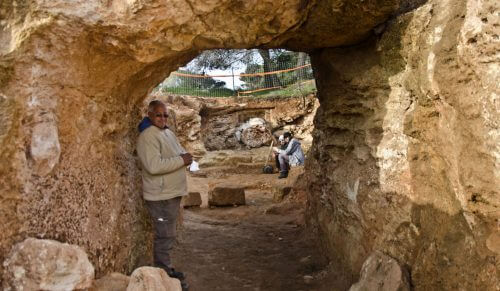 The magnificent tomb mansion from the Second Temple period. Photo: Yuli Schwartz, Antiquities Authority