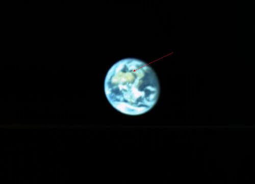 כדור הארץ מגובה 131 אלף ק"מ כפי שצולמה על ידי החללית בראשית בשבוע שעבר. צילום: SPACEIL והתעשייה האווירית