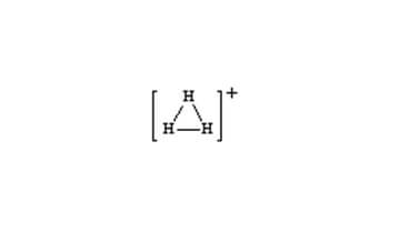 נוסחת המבנה של הקטיון תלת-מימן (Trihydrogen), או H3+