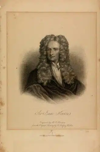 Isaac Newton. Courtesy of the National Library
