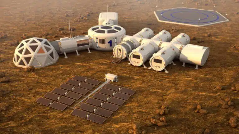 A colony on Mars. Illustration: shutterstock