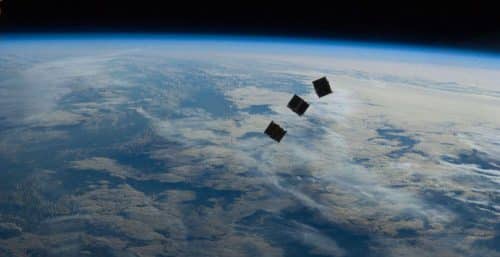 Cubesat - nano satellites. Image: NASA