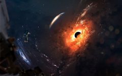 איור המשלב את החור השחור במרכז גלקסיית M87 - הראשון שצולם על ידי אסטרונומים. איור: shutterstock