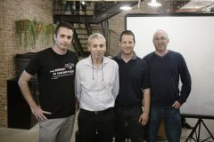 רן לבנה, אבי בלסברגר, אסף סובול ואיתי פישביין. צילום: שניר קציר