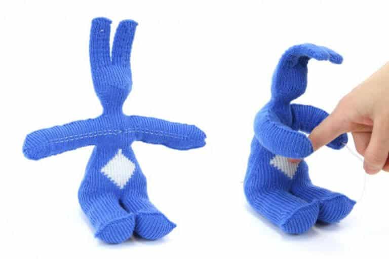 Knitted robotic rabbit