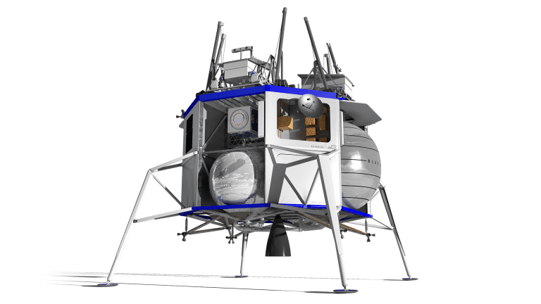 Blue Moon Lunar Lander. Illustration: Blue Origin Company