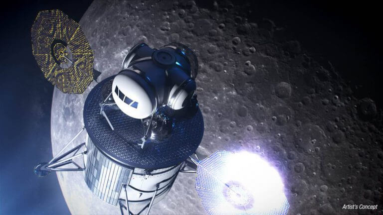رسم توضيحي لمركبة الهبوط على القمر. الصورة: ناسا