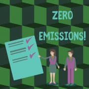 אפס פליטות פחמן. איור: shutterstock