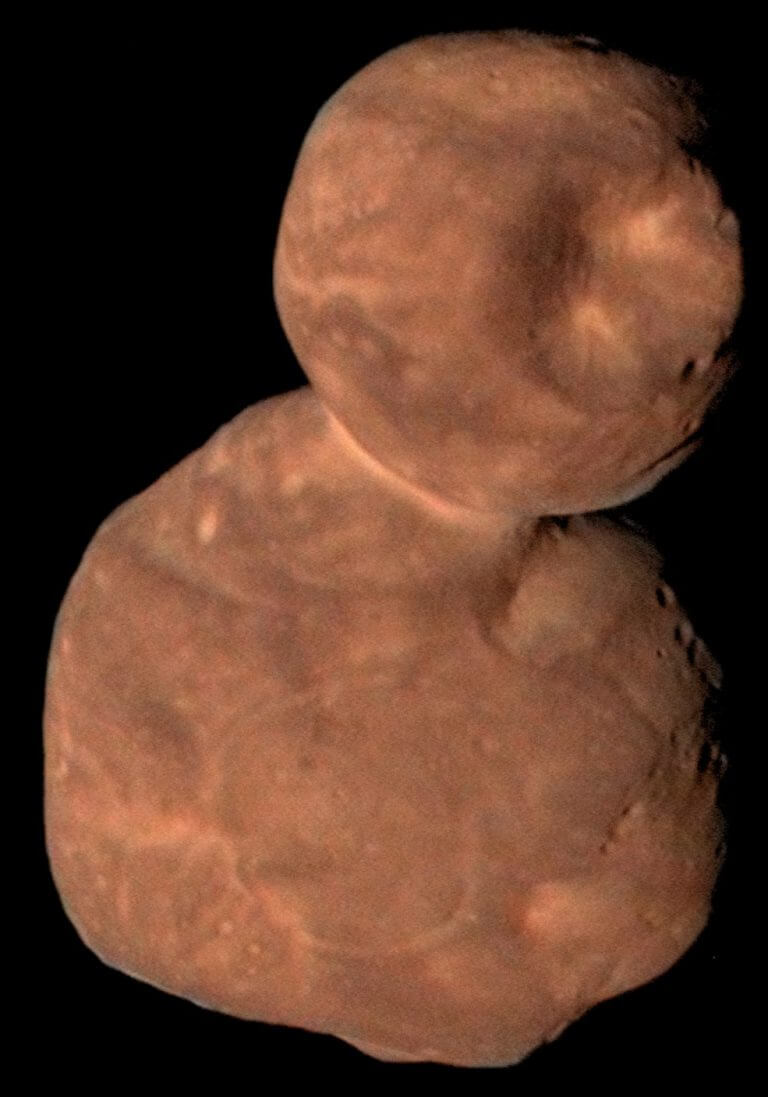 The Kuiper belt asteroid Ultima is hanging. Photo: New Horizons, NASA